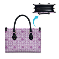 Poni Hawaii Iwa Bird Palaka Motifs Leather Bag