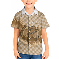 Makue Hawaii Cowboy Palaka Motifs Personalised Hawaiian Shirt Paniolo Festival Puakenikeni Lei LT14 - Polynesian Pride
