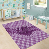 Poni Hawaii Cowboy Palaka Motifs Personalised Area Rug Paniolo Festival Puakenikeni Lei