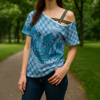Polu Hawaii Cowboy Palaka Motifs Personalised Cross Shoulder Shirt Paniolo Festival Puakenikeni Lei LT14 - Polynesian Pride