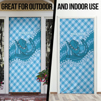 Polu Hawaii Cowboy Palaka Motifs Personalised Door Cover Paniolo Festival Puakenikeni Lei LT14 - Polynesian Pride