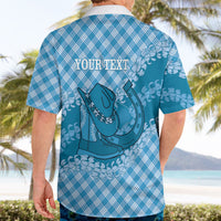 Polu Hawaii Cowboy Palaka Motifs Personalised Hawaiian Shirt Paniolo Festival Puakenikeni Lei LT14 - Polynesian Pride