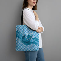 Polu Hawaii Cowboy Palaka Motifs Personalised Tote Bag Paniolo Festival Puakenikeni Lei LT14 - Polynesian Pride