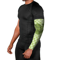 Omaomao Hawaii Cowboy Palaka Motifs Personalised Arm Sleeves Paniolo Festival Puakenikeni Lei LT14 - Polynesian Pride