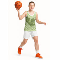 Omaomao Hawaii Cowboy Palaka Motifs Personalised Basketball Jersey Paniolo Festival Puakenikeni Lei LT14 - Polynesian Pride
