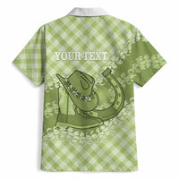 Omaomao Hawaii Cowboy Palaka Motifs Personalised Hawaiian Shirt Paniolo Festival Puakenikeni Lei LT14 - Polynesian Pride