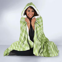 Omaomao Hawaii Cowboy Palaka Motifs Personalised Hooded Blanket Paniolo Festival Puakenikeni Lei LT14 - Polynesian Pride