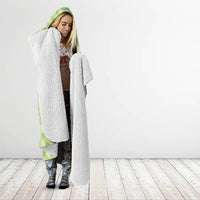 Omaomao Hawaii Cowboy Palaka Motifs Personalised Hooded Blanket Paniolo Festival Puakenikeni Lei LT14 - Polynesian Pride