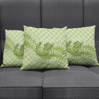 Omaomao Hawaii Cowboy Palaka Motifs Personalised Pillow Cover Paniolo Festival Puakenikeni Lei LT14 - Polynesian Pride