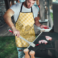 Melemele Hawaii Cowboy Palaka Motifs Personalised Apron Paniolo Festival Puakenikeni Lei LT14 - Polynesian Pride