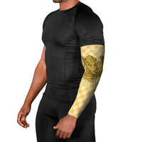 Melemele Hawaii Cowboy Palaka Motifs Personalised Arm Sleeves Paniolo Festival Puakenikeni Lei LT14 - Polynesian Pride