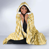 Melemele Hawaii Cowboy Palaka Motifs Personalised Hooded Blanket Paniolo Festival Puakenikeni Lei LT14 - Polynesian Pride