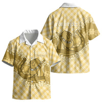 Melemele Hawaii Cowboy Palaka Motifs Personalised Kid Hawaiian Shirt Paniolo Festival Puakenikeni Lei LT14 - Polynesian Pride