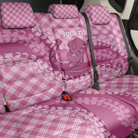 Alaka Hawaii Cowboy Palaka Motifs Personalised Back Car Seat Cover Paniolo Festival Puakenikeni Lei LT14 - Polynesian Pride