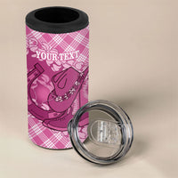 Alaka Hawaii Cowboy Palaka Motifs Personalised 4 in 1 Can Cooler Tumbler Paniolo Festival Puakenikeni Lei LT14 - Polynesian Pride