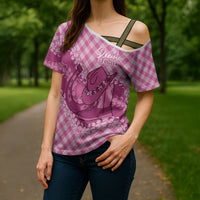 Alaka Hawaii Cowboy Palaka Motifs Personalised Cross Shoulder Shirt Paniolo Festival Puakenikeni Lei LT14 - Polynesian Pride