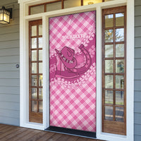 Alaka Hawaii Cowboy Palaka Motifs Personalised Door Cover Paniolo Festival Puakenikeni Lei LT14 - Polynesian Pride