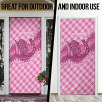 Alaka Hawaii Cowboy Palaka Motifs Personalised Door Cover Paniolo Festival Puakenikeni Lei LT14 - Polynesian Pride
