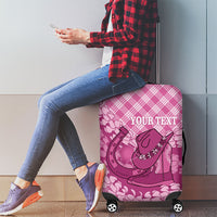 Alaka Hawaii Cowboy Palaka Motifs Personalised Luggage Cover Paniolo Festival Puakenikeni Lei LT14 - Polynesian Pride