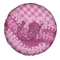 Alaka Hawaii Cowboy Palaka Motifs Personalised Spare Tire Cover Paniolo Festival Puakenikeni Lei LT14 - Polynesian Pride