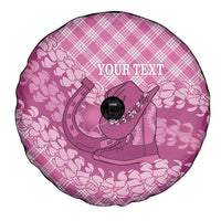 Alaka Hawaii Cowboy Palaka Motifs Personalised Spare Tire Cover Paniolo Festival Puakenikeni Lei LT14 - Polynesian Pride