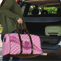 Alaka Hawaii Cowboy Palaka Motifs Personalised Travel Bag Paniolo Festival Puakenikeni Lei LT14 - Polynesian Pride