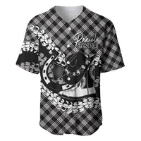 Eleele Hawaii Cowboy Palaka Motifs Personalised Baseball Jersey Paniolo Festival Puakenikeni Lei