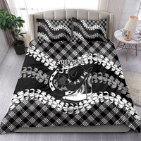 Eleele Hawaii Cowboy Palaka Motifs Personalised Bedding Set Paniolo Festival Puakenikeni Lei