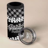 Eleele Hawaii Cowboy Palaka Motifs Personalised 4 in 1 Can Cooler Tumbler Paniolo Festival Puakenikeni Lei