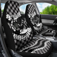 Eleele Hawaii Cowboy Palaka Motifs Personalised Car Seat Cover Paniolo Festival Puakenikeni Lei