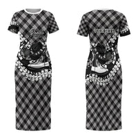 Eleele Hawaii Cowboy Palaka Motifs Personalised Family Matching Short Sleeve Bodycon Dress and Hawaiian Shirt Paniolo Festival Puakenikeni Lei