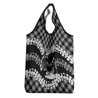 Eleele Hawaii Cowboy Palaka Motifs Personalised Grocery Bag Paniolo Festival Puakenikeni Lei
