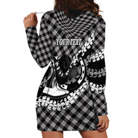 Eleele Hawaii Cowboy Palaka Motifs Personalised Hoodie Dress Paniolo Festival Puakenikeni Lei LT14 - Polynesian Pride
