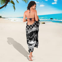 Eleele Hawaii Cowboy Palaka Motifs Personalised Sarong Paniolo Festival Puakenikeni Lei