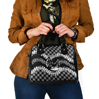 Eleele Hawaii Cowboy Palaka Motifs Personalised Shoulder Handbag Paniolo Festival Puakenikeni Lei