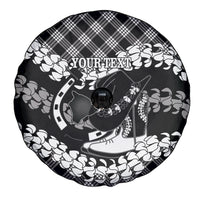 Eleele Hawaii Cowboy Palaka Motifs Personalised Spare Tire Cover Paniolo Festival Puakenikeni Lei