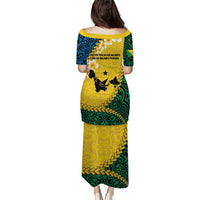 Malampa Province Puletasi Vanuatu Map - Plumeria Flag Color