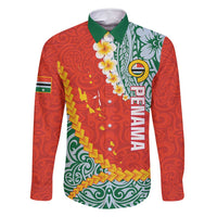 Penama Province Family Matching Summer Maxi Dress and Hawaiian Shirt Vanuatu Map - Plumeria Flag Color