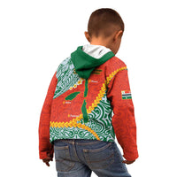 Penama Province Kid Hoodie Vanuatu Map - Plumeria Flag Color