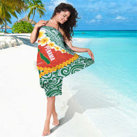 Penama Province Sarong Vanuatu Map - Plumeria Flag Color