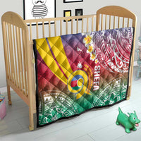 Shefa Province Quilt Vanuatu Pattern Map - Plumeria Flag Color