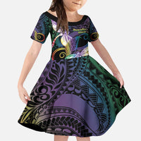 Personalized Polynesian Memorial Family Matching Mermaid Dress and Hawaiian Shirt Dragonflies Appear When Angels Are Near