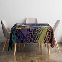 Personalized Polynesian Memorial Tablecloth Dragonflies Appear When Angels Are Near