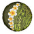 Lime Green Tropical Plumeria With Galaxy Polynesian Art Spare Tire Cover LT14 - Polynesian Pride