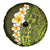 Lime Green Tropical Plumeria With Galaxy Polynesian Art Spare Tire Cover LT14 - Polynesian Pride