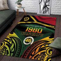 Vanuatu 1980 Area Rug Hapi 46 Yia Indipendens Anivesari LT14 Black - Polynesian Pride