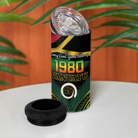 Vanuatu 1980 4 in 1 Can Cooler Tumbler Hapi 45 Yia Indipendens Anivesari