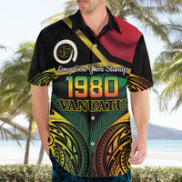 Vanuatu 1980 Hawaiian Shirt Hapi 46 Yia Indipendens Anivesari LT14 - Polynesian Pride