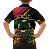 Vanuatu 1980 Hawaiian Shirt Hapi 46 Yia Indipendens Anivesari LT14 - Polynesian Pride