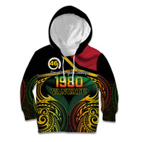 Vanuatu 1980 Kid Hoodie Hapi 46 Yia Indipendens Anivesari LT14 Hoodie Black - Polynesian Pride